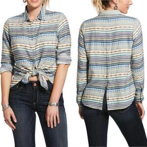 Ariat Women's Size Large Sunny Serape Jacquard‎  Long Sleeve Western Shirt